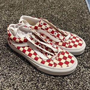 Brand New Red Checkered Vans